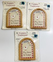 LOT OF 3 Country Traditional Craft Frame ~ Cathedral-My Goose Is Cooked ... - $15.83