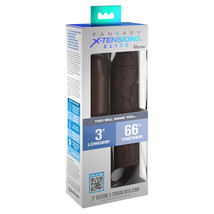 Fantasy X-tensions Elite 7 in. Silicone Extension with Strap 3in. Extender Brown - £62.84 GBP