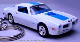 KEY CHAIN BLUE &amp; WHITE 1970/1971/1972 PONTIAC FIREBIRD TRANS AM NEW LTD ... - $39.98