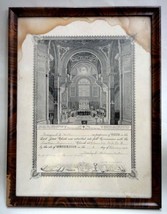 1930 antique CONFIRMATION CERTIFICATE w frame Margaret E. MILLER berks c... - £36.78 GBP