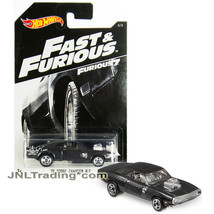 Year 2016 Hot Wheels Furious 7 1:64 Die Cast Car 8/8 Black &#39;70 DODGE CHARGER R/T - £23.97 GBP