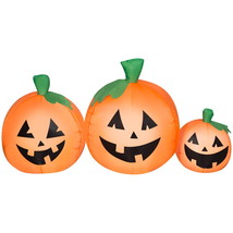 4.5FT Wide Halloween Inflatable Pumpkin Trio Scene - $48.36