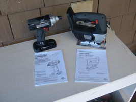 Craftsman 19.2V 1/4&quot; hex impact driver &amp; variable speed jig saw. Bare to... - $115.00