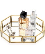 The Hipiwe Mirror Glass Vanity Tray Is A Gold Ornate Makeup Tray, A Vintage - €29,46 EUR