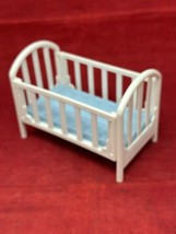 Mattel Mini Cabbage Patch Doll CRIB Replacement White w/Blue Vintage 199... - £7.08 GBP