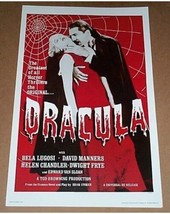 Vintage Official 17x11 Dracula Universal Studios movie poster print: Bel... - $24.04