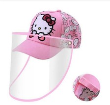 Protective Baseball Unisex Kid&#39;s Kitty Pink Cap Detachable Shield Cover - £9.90 GBP