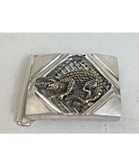 Alligator Artisan made sterling silver belt buckle - £138.05 GBP