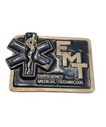 Belt Buckle Vintage EMT Emergency Medical Technician 2 1/4 In x 3 1/4 In - $12.97