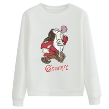   Snow White Grumpy Dwarf Funny Sweatshirt for Women Men Autumn Winter Long Slee - £74.50 GBP