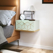 Hlr Floating Nightstand, Wall Mounted Nightstand With Removable Door,, G... - £52.56 GBP