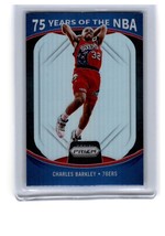 Charles Barkley 75 Years Of The NBA Silver Prizm 2021-22 Panini Prizm #11 Holo - £1.56 GBP
