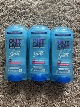 3X Secret Outlast Sweat &amp; Odor Protecting Gel  Deodorant, 2.6 Oz Exp 02/2025 - £9.57 GBP