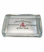 Rare Northern Insurance Company Of New York Glass Paperweight Indian Chi... - €28,87 EUR