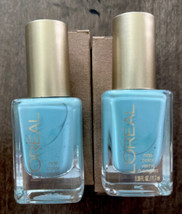 2X L’Oréal Paris Colour Riche Nail Color Polish, #243 Blissful Blue - £6.02 GBP