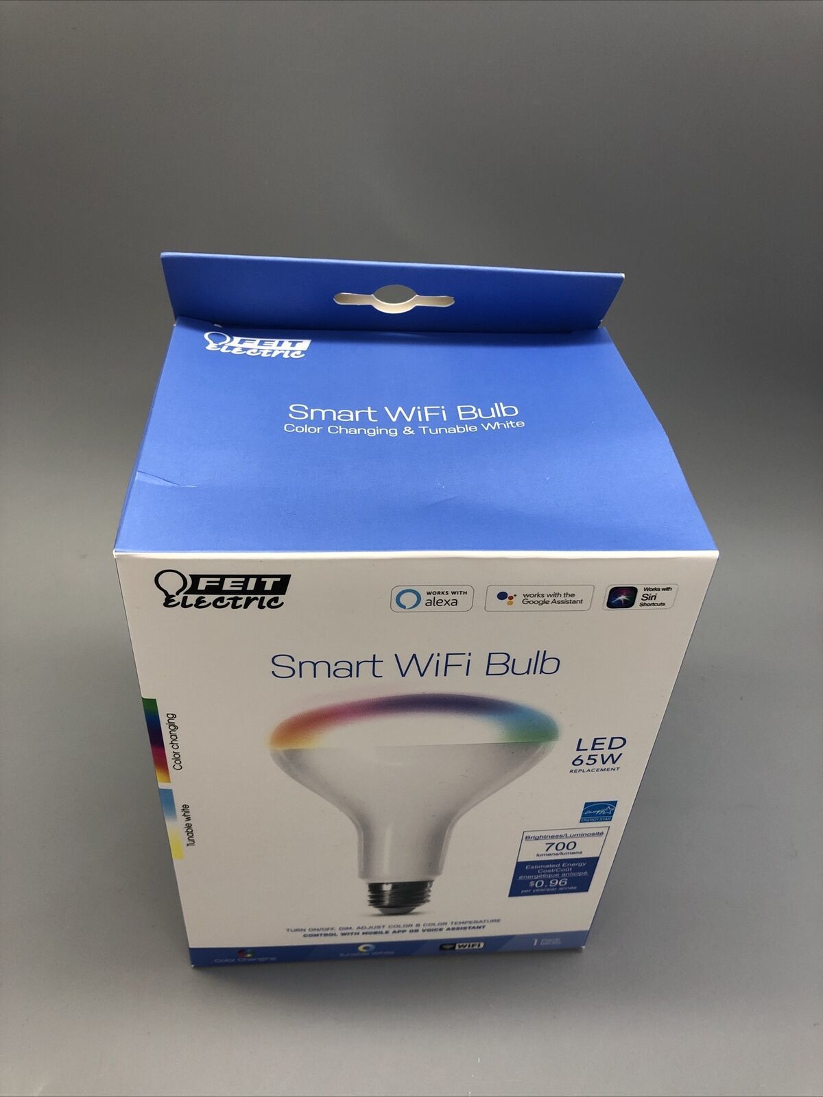 Primary image for Feit Electric BR30/RGBW/CA/AG 65W smart WiFi bulb Dimmable No Hub Required Alexa