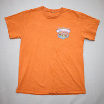 2021 Biketoberfest Daytona Beach FL Orange Graphic T Tee Shirt Size L Large - £15.34 GBP