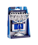 MINI MENORAH SET, ALUM, W/44 MINI CANDLES, 4&quot;x5&quot;, COLOR BOX - $244.42 MXN