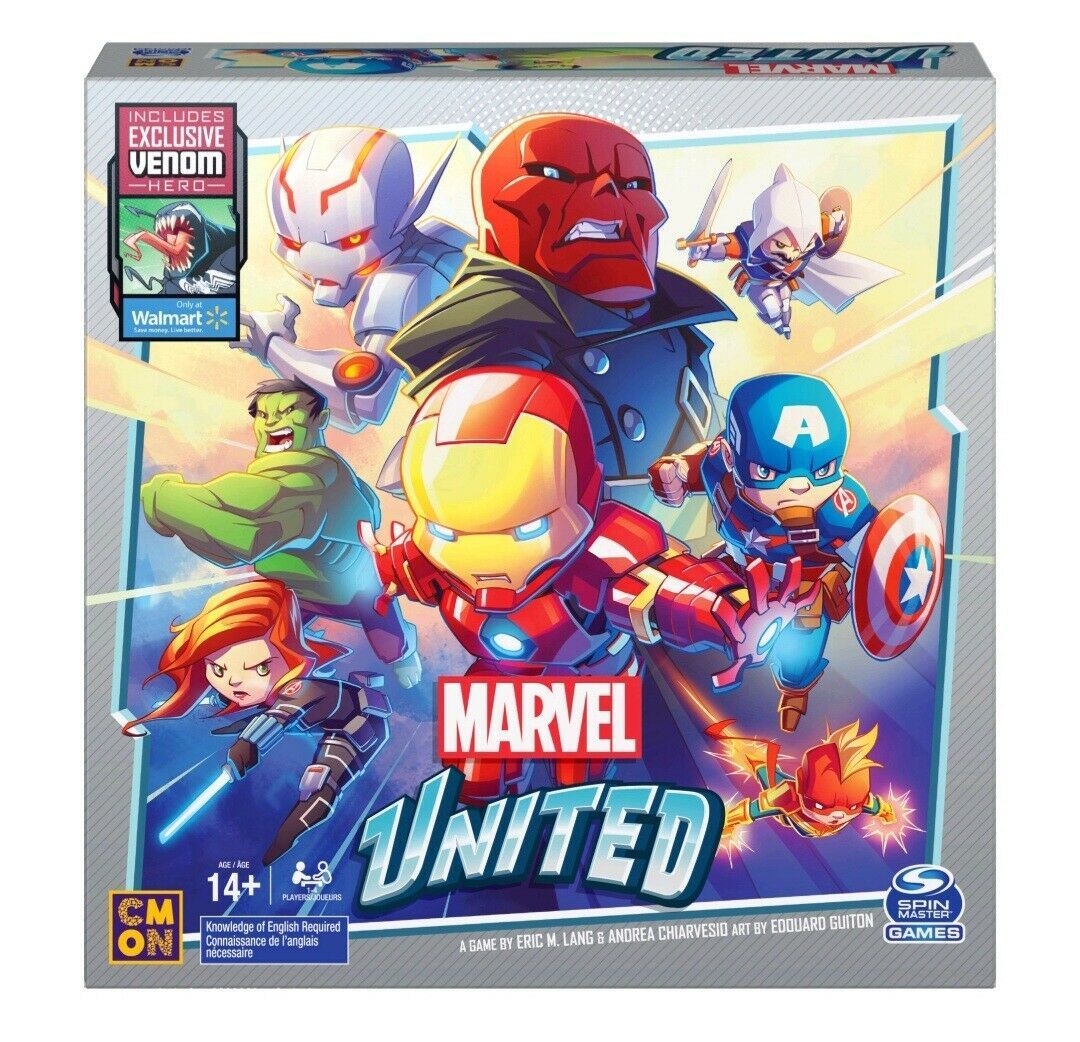 NEW SEALED 2020 Spinmaster Marvel United Board Game w/ Venom Figure Walmart Exc - $59.39