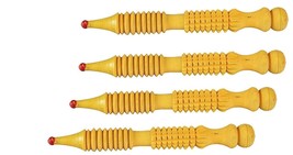 Handmade Acupressure Wooden Jimmy Hand and Foot Roller Massager Pack OF 4PCS - £7.72 GBP