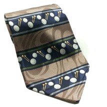 Steven Harris Golf Balls Golf Tees Sport Novelty Polyester Necktie - $10.40