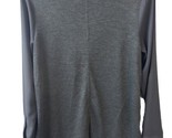 Ann Taylor Womens XS Gray Pullover blouse Career Long Sleeves Round Neck - $13.81