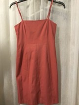 BCBGMaxazria Women&#39;s Dress Salmon Sun Dress Casual Fully Lined Size 0 - £18.77 GBP