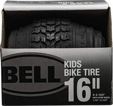 BELL 7117025 Kids Bike Tire, 16&quot; x 1.75-2.125&quot;, Black - €26,20 EUR