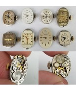 Hamilton watch lot x8 17j 22j MOVEMENT &amp; FACE &amp; HANDS parts vintage antique - €43,27 EUR
