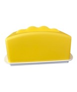 Tupperware Yellow Impressions 1 LB Pound Butter Cheese Keeper Holder Dis... - £9.41 GBP