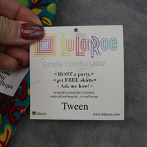 LulaRoe Pants Girls Tween 19W Multicolor Stretch High Waist Pull On 3 Le... - $29.68
