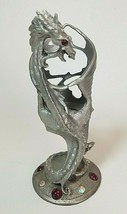 James Lane Casey 1990 Perth Pewter Dragon Glass Holder Great Design Rhin... - $49.45