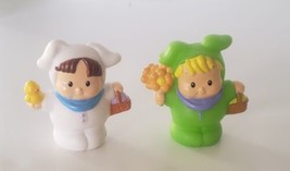 FISHER PRICE Little People Easter Bunny Costume Figure Lot White Green B... - $11.95