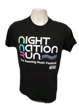 Night Nation Run The Running Music Festival Adult Small Black TShirt - $17.82