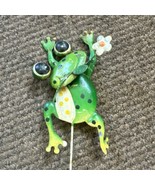 Vintage Metal Frog Garden Stake Yard Lawn Art Outdoor Decor 24” - €21,55 EUR