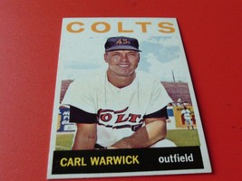 1964 Topps Carl Warwick #179 Colts Baseball Nm / Mint+ Or Better !! - £31.26 GBP