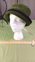 Stylish Olive Green Wool Hat with Black Band - $14.49