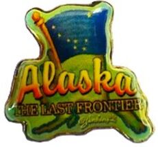 Alaska The Last Frontier State Hat Tac or Lapel Pin - $7.99