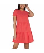 Dresses for Women Nicole Miller Women&#39;s X-Large Coral Tiered Short Sleeves - £22.46 GBP