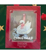 Hallmark Vintage 1988 Christmas Holiday Ornament Sweetheart Swan Sleigh ... - $9.49