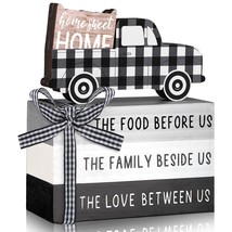 Farmhouse Tiered Tray Decor Wooden Home Sweet Home Truck Tiered Tray Decor Shelf - £22.29 GBP