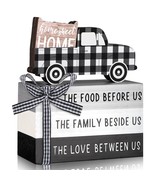 Farmhouse Tiered Tray Decor Wooden Home Sweet Home Truck Tiered Tray Dec... - £22.01 GBP