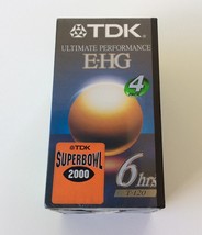 TDK T-120 E-HG Ultimate Performance VHS Tapes (4 Pack) - $67.70 CAD