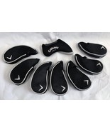 8 Callaway Golf Head Club Covers Black Cloth PW X 5-9 + - £27.05 GBP