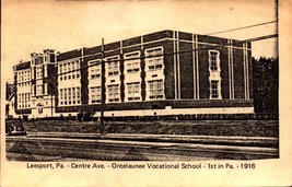 Rare RPPC-ONTELAUNEE Vocational School, Leesport, Pa (First In State 1916) BK43 - £9.48 GBP