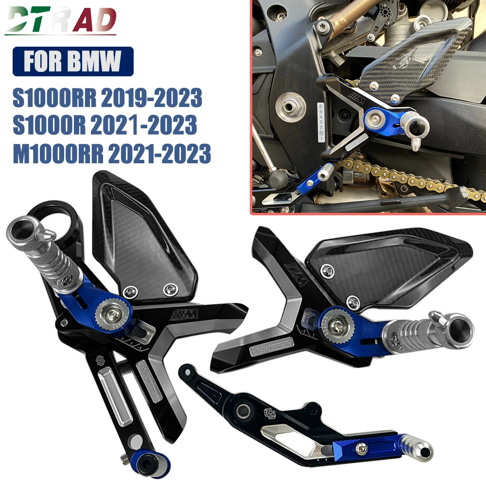 Motorcycle Adjustable Foot Pegs Rearsets For BMW S1000RR 2019-2023 S1000... - ₹22,432.64 INR