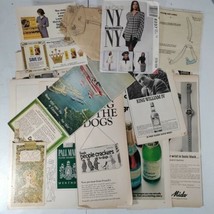 Ephemera Lot 20 Pieces Junk Journal Ads Unsorted 60s 70s Vintage Scrapbook - £10.68 GBP