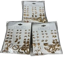 3X Full Tilt 20 piece earring sets studs hoops New in packaging - $370.92 MXN