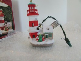 Hallmark Ornament Magic Lighthouse Greetings Flashing Light 1997 Boxed Mib Lot D - £5.41 GBP