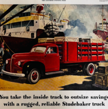1947 Studebaker Truck Advertisement Pickup Trucks Harbor Port Automobili... - $739.33 MXN